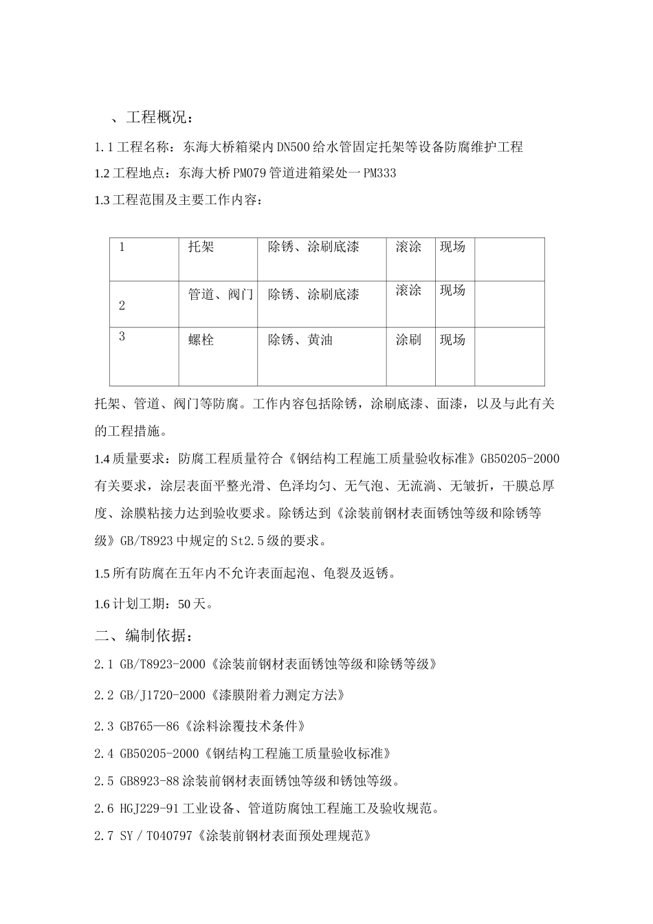 防腐工程技术标_第2页