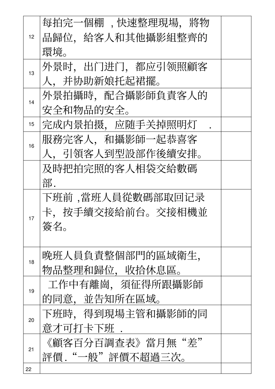 摄影助理-岗位说明书_第3页