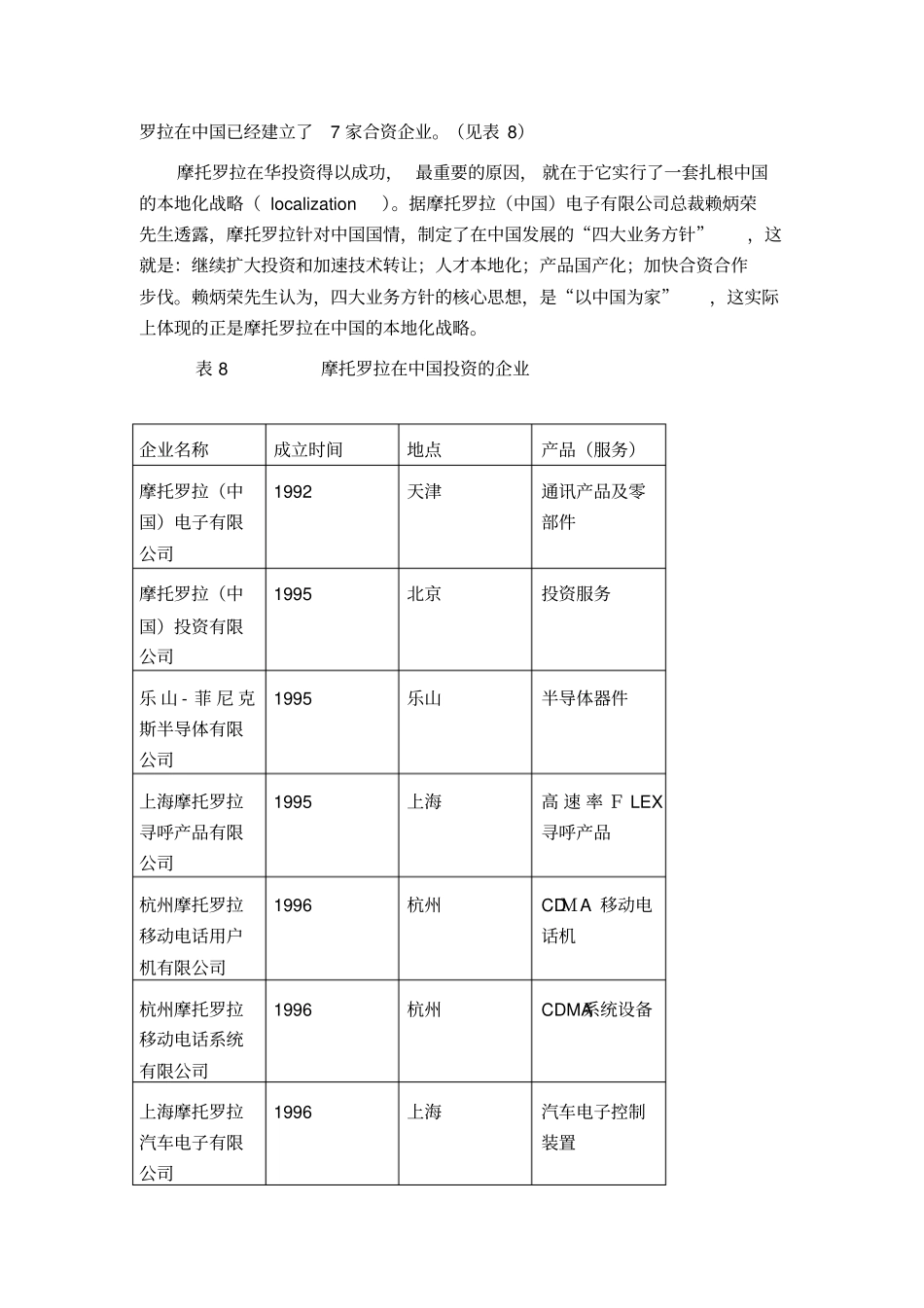 摩托罗拉在中国的投资战略_第2页