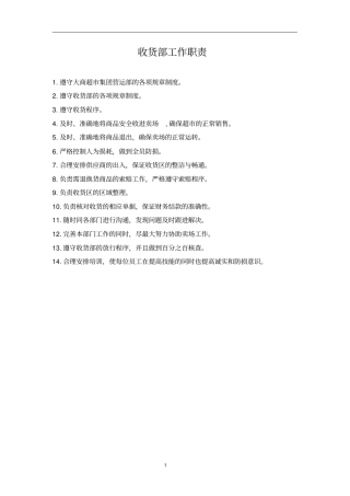 收货部管理手册全