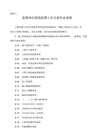 政全套表格资料