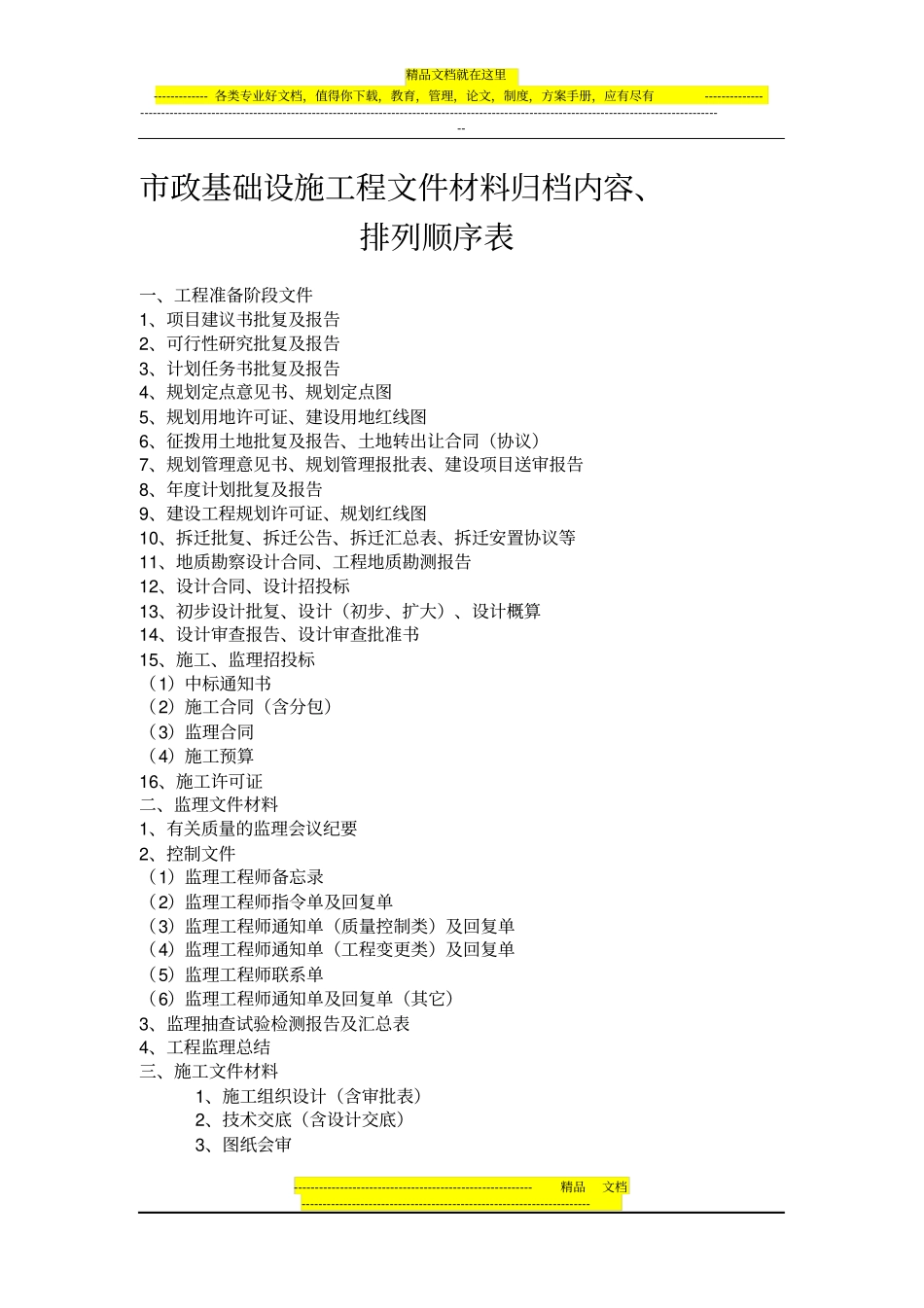 政工程归档资料整理_第1页