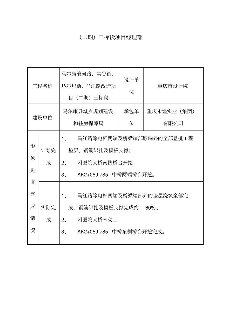 政工程施工月报_第2页