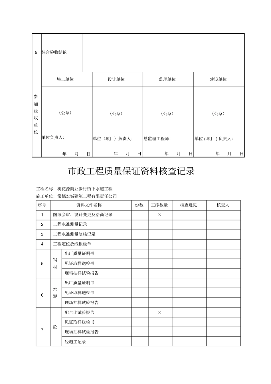 政工程竣工验收记录_第2页