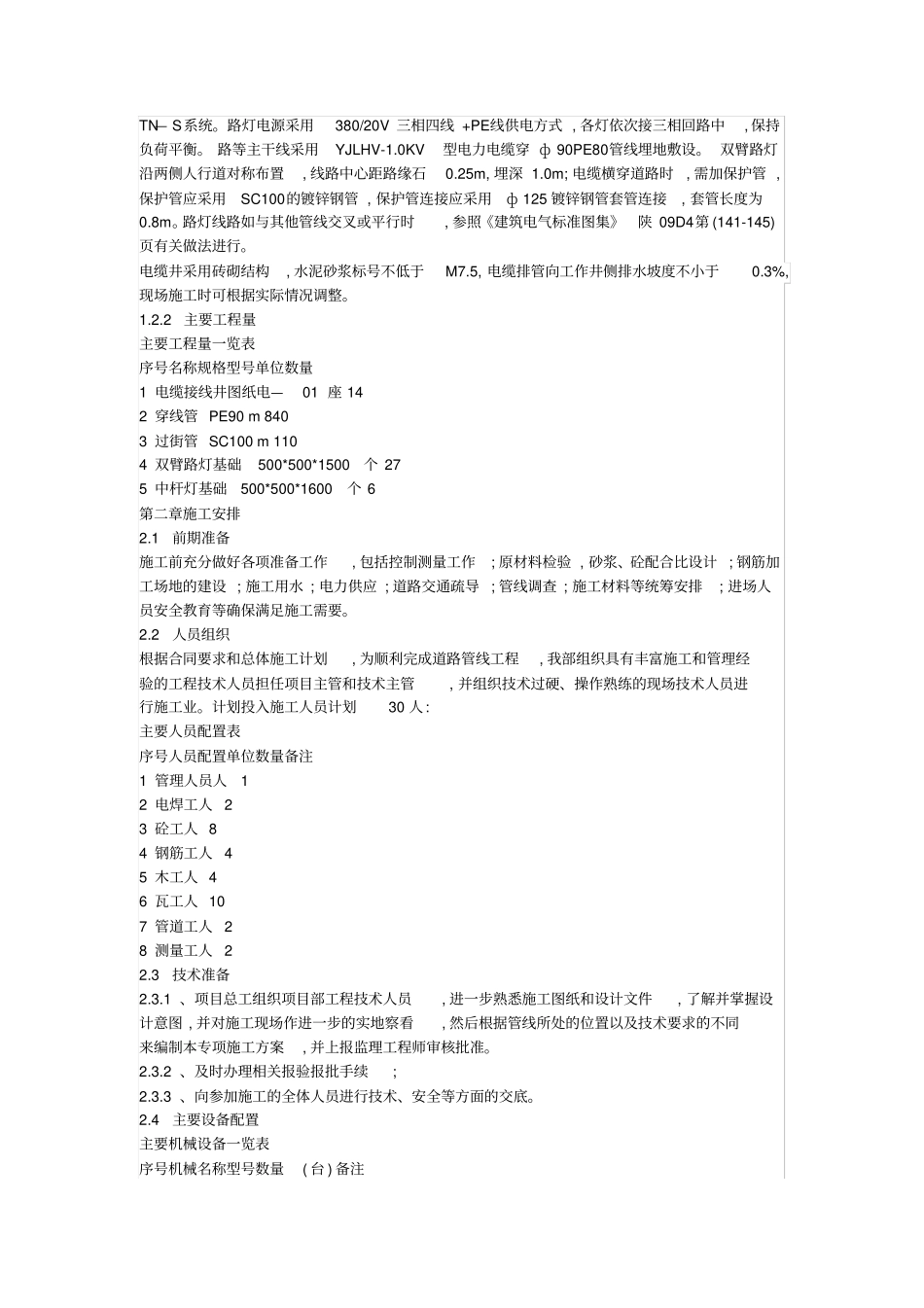 政道路强弱电总和管线施工实施方案_第2页