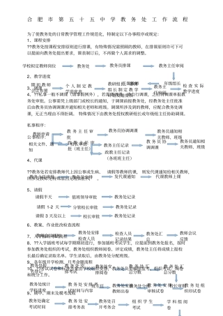 教务处工作流程b表