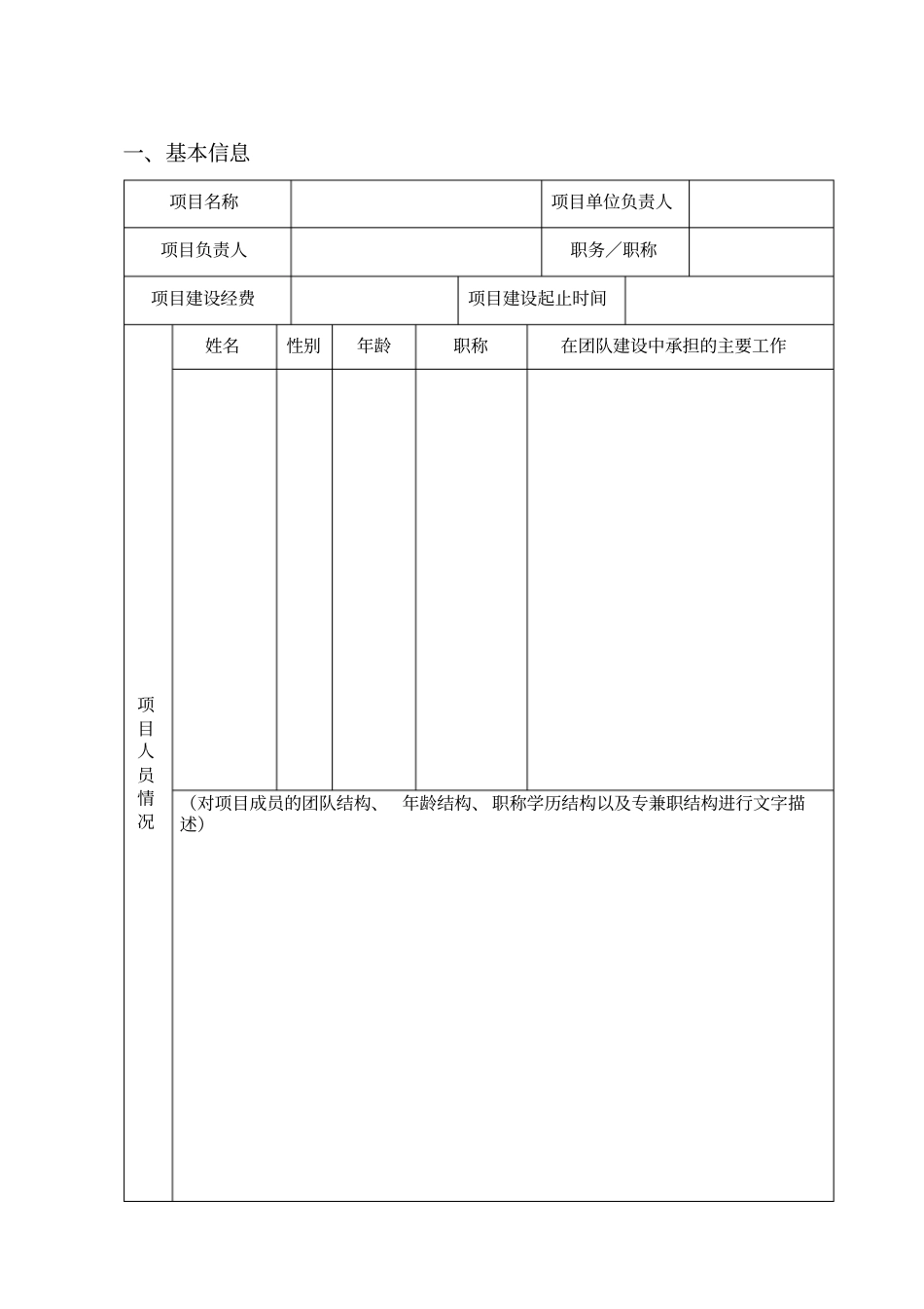 教学团队项目建设中期检查表_第2页