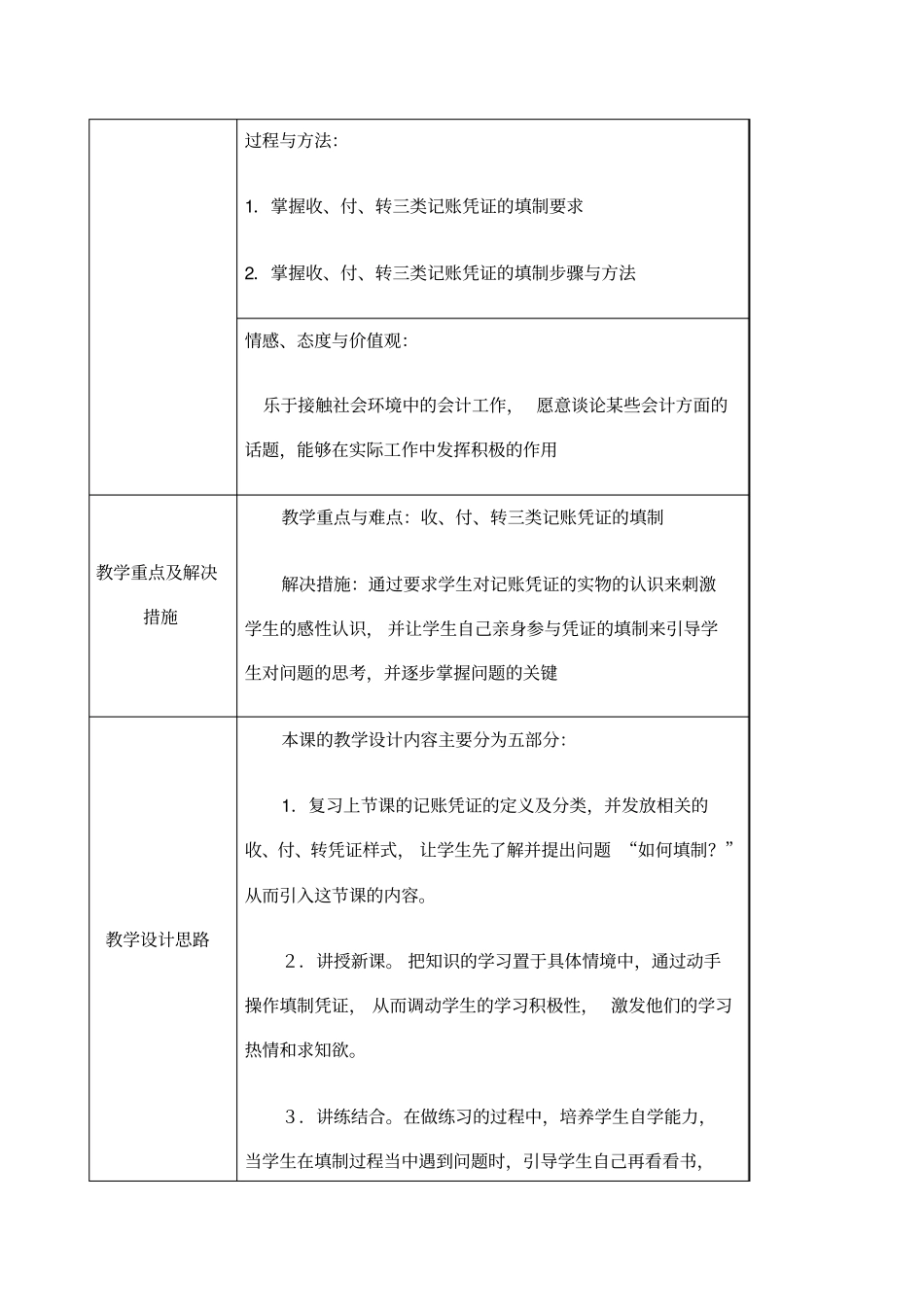 教学设计记账凭证的填制_第2页