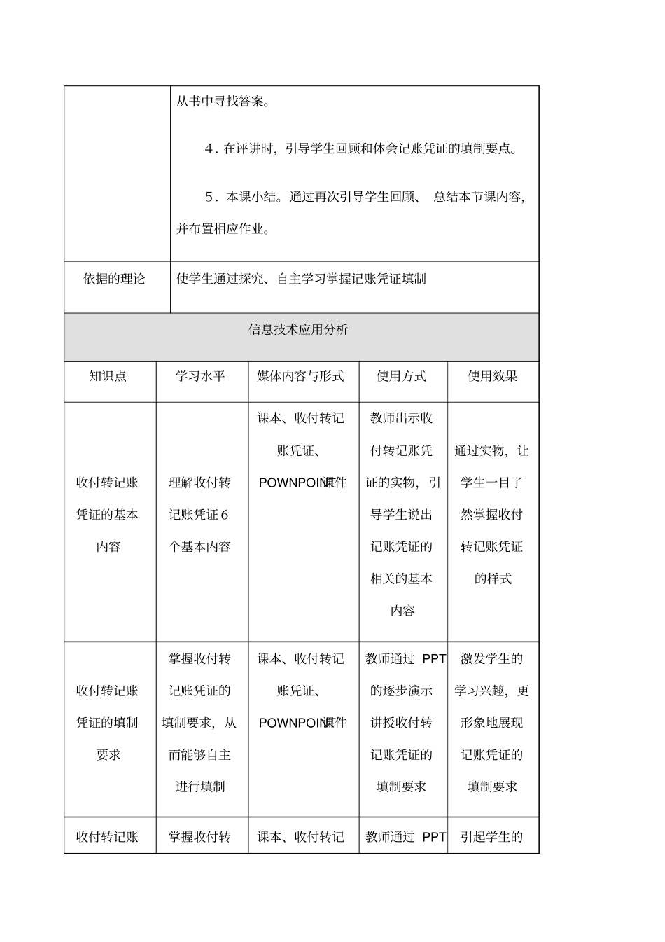 教学设计记账凭证的填制_第3页