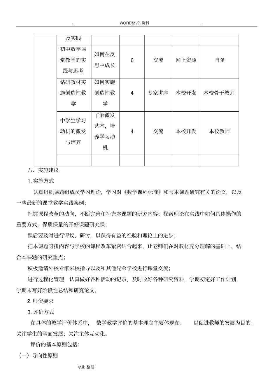 教师培训方案设计_第2页