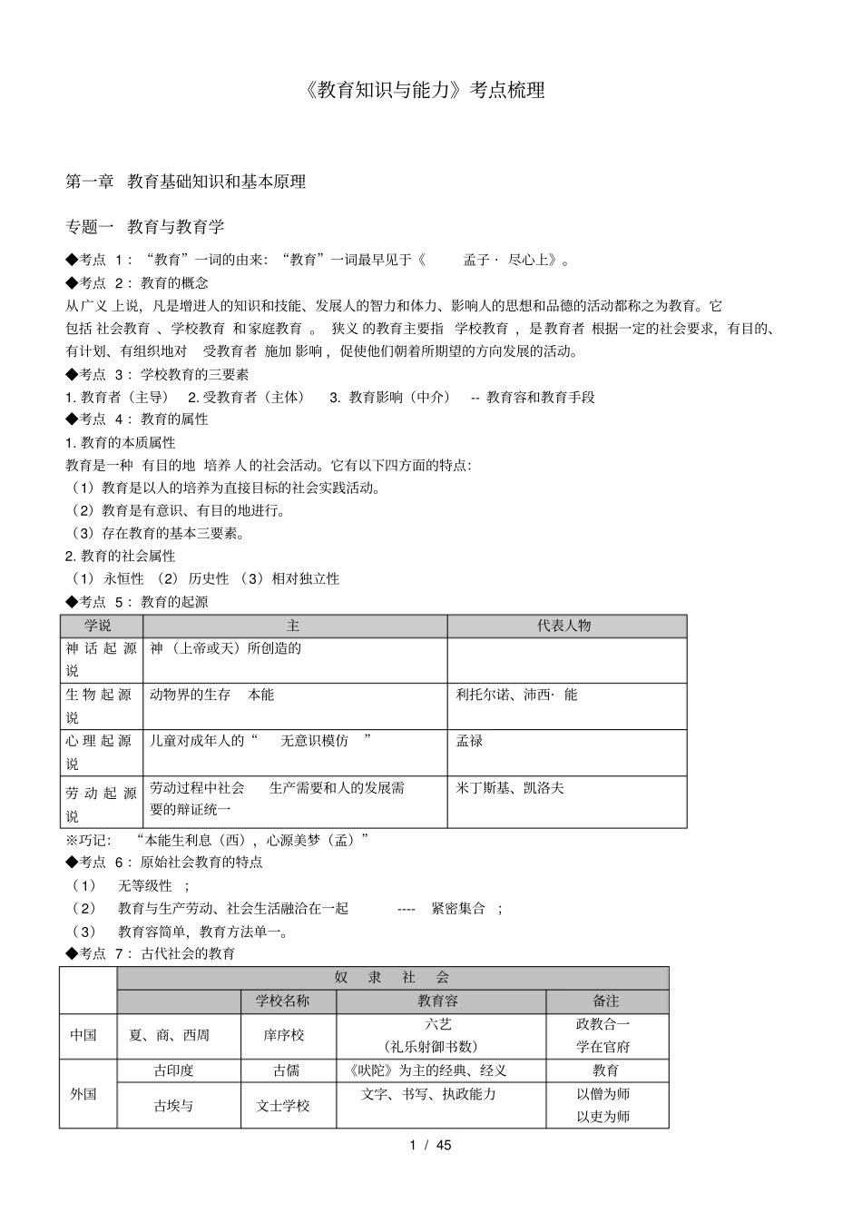 教师招聘考试—教育学心理学知识点整理通用版_第1页