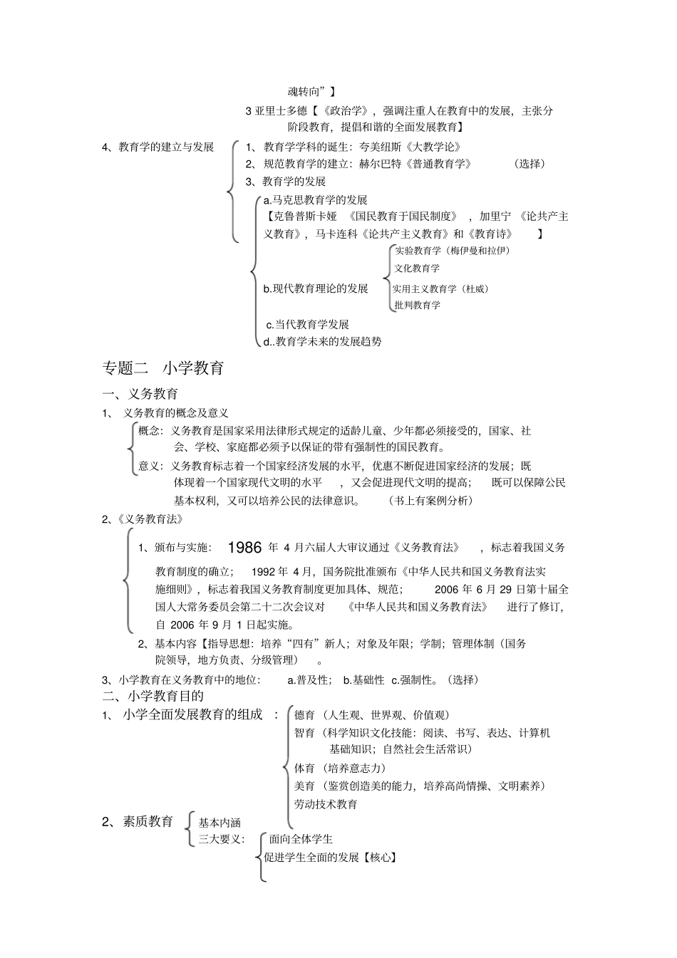 教师招聘考试教育学教育心理学复习重点考点汇总_第2页
