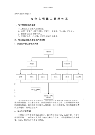 安全文明施工管理体系.