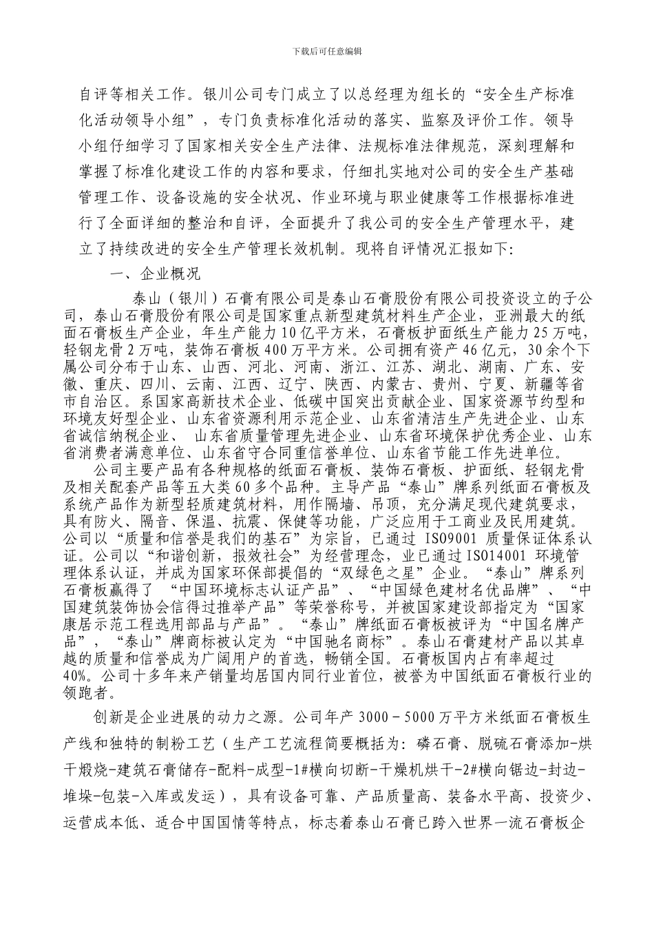 安全标准化自评报告_第2页