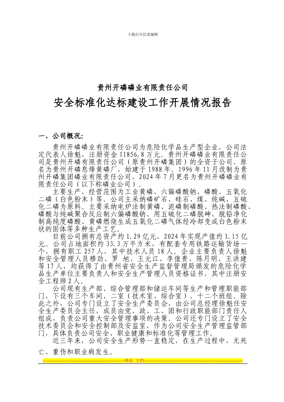 安全标准化达标建设开展情况工作报告_第2页