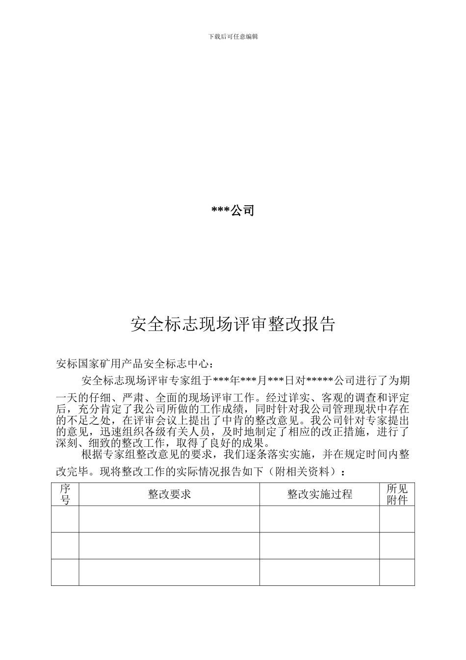 安全标志现场评审整改报告-样本._第2页