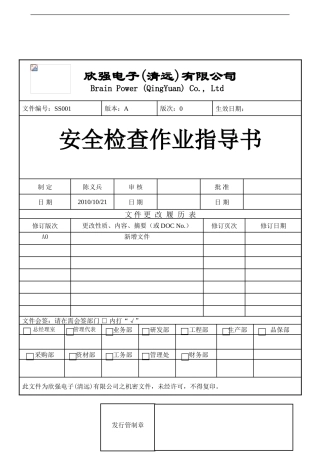 安全检查作业指导书.