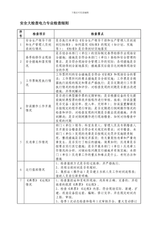 安全检查电力专业检查细则.