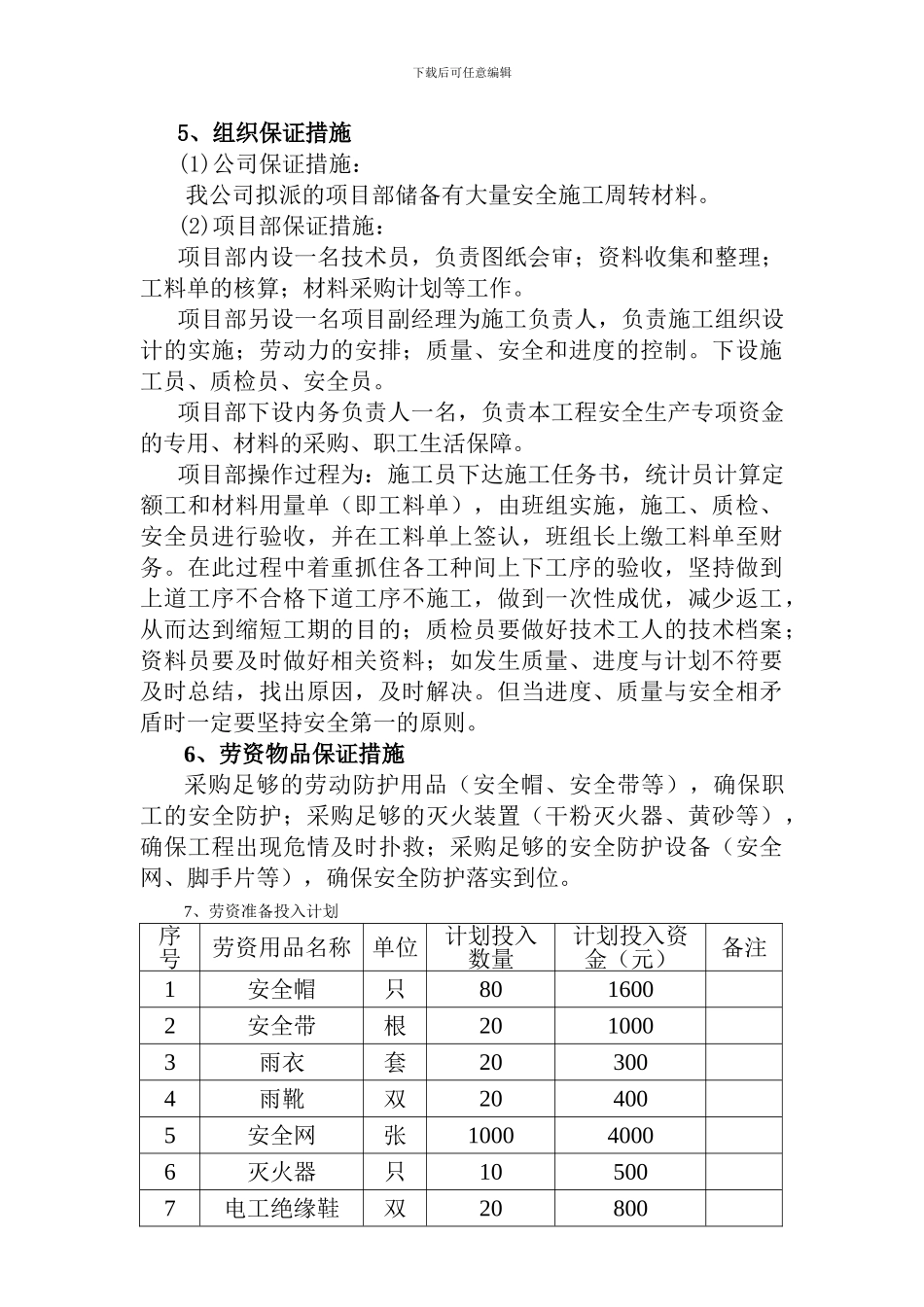 安全生产专项资金使用计划及保证措施62_第3页