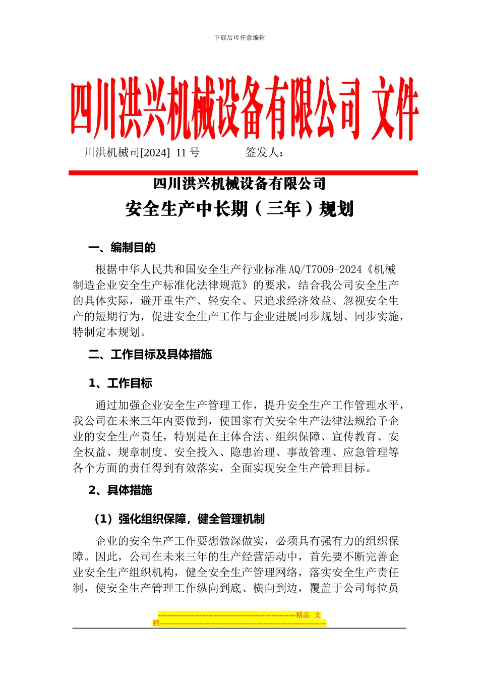 安全生产中长期规划_第1页