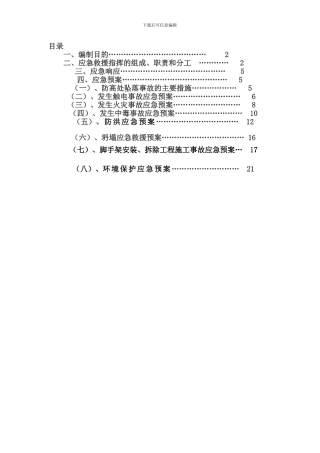 安全生产事故应急救援方案.
