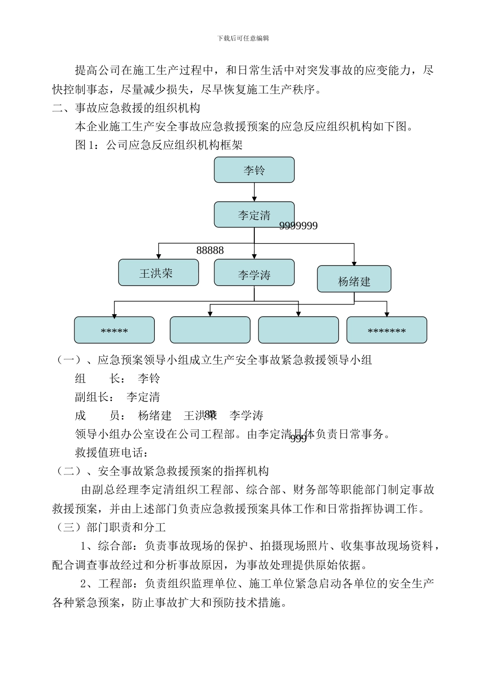 安全生产事故紧急救援预案_第3页