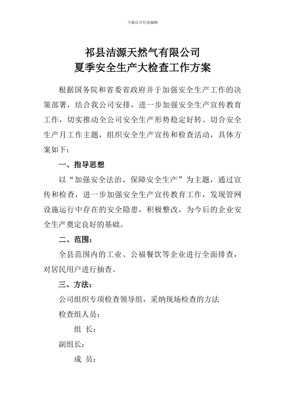 安全生产大检查工作方案-_第1页