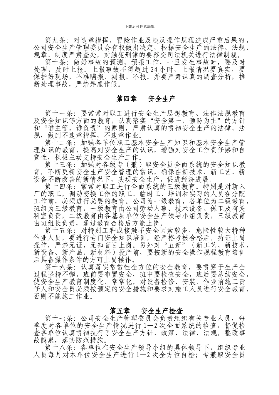 安全生产大隐患、大检查、大整改管理制度_第2页