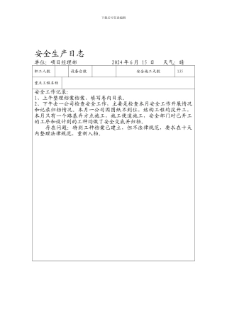 安全生产日志125512.