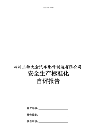 安全生产标准化自评报告-2.