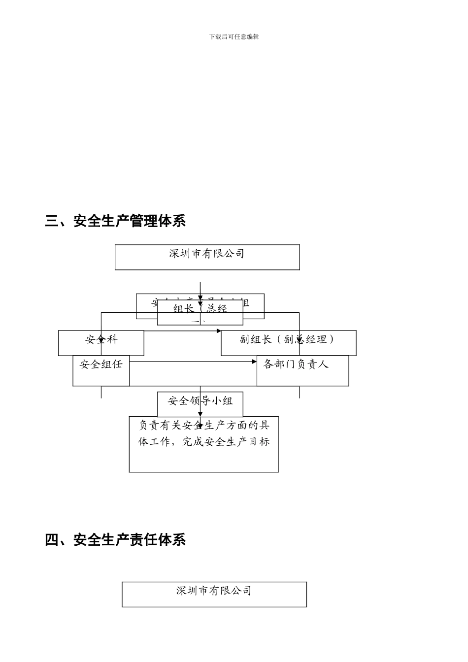 安全生产管理体系-责任体系._第1页