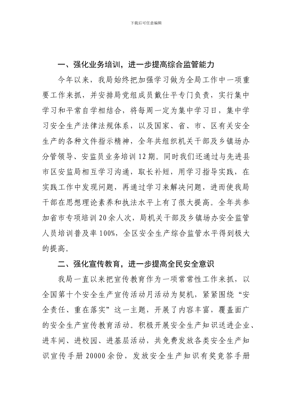 安全生产行政执法工作总结20241221._第2页