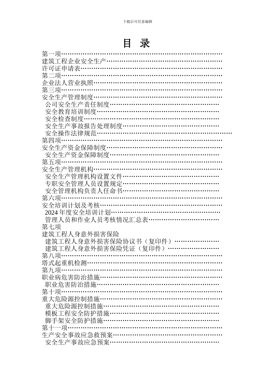 安全生产许可证审报材料._第2页