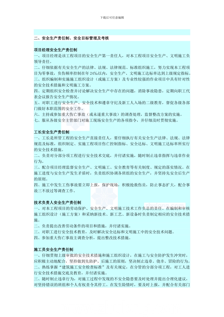 安全生产责任制(20个)._第1页