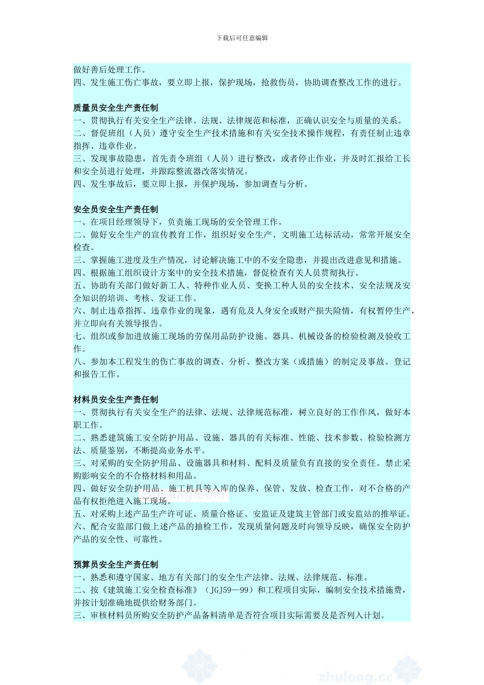 安全生产责任制(20个)._第2页