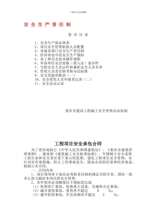 安全生产责任制(最新版)