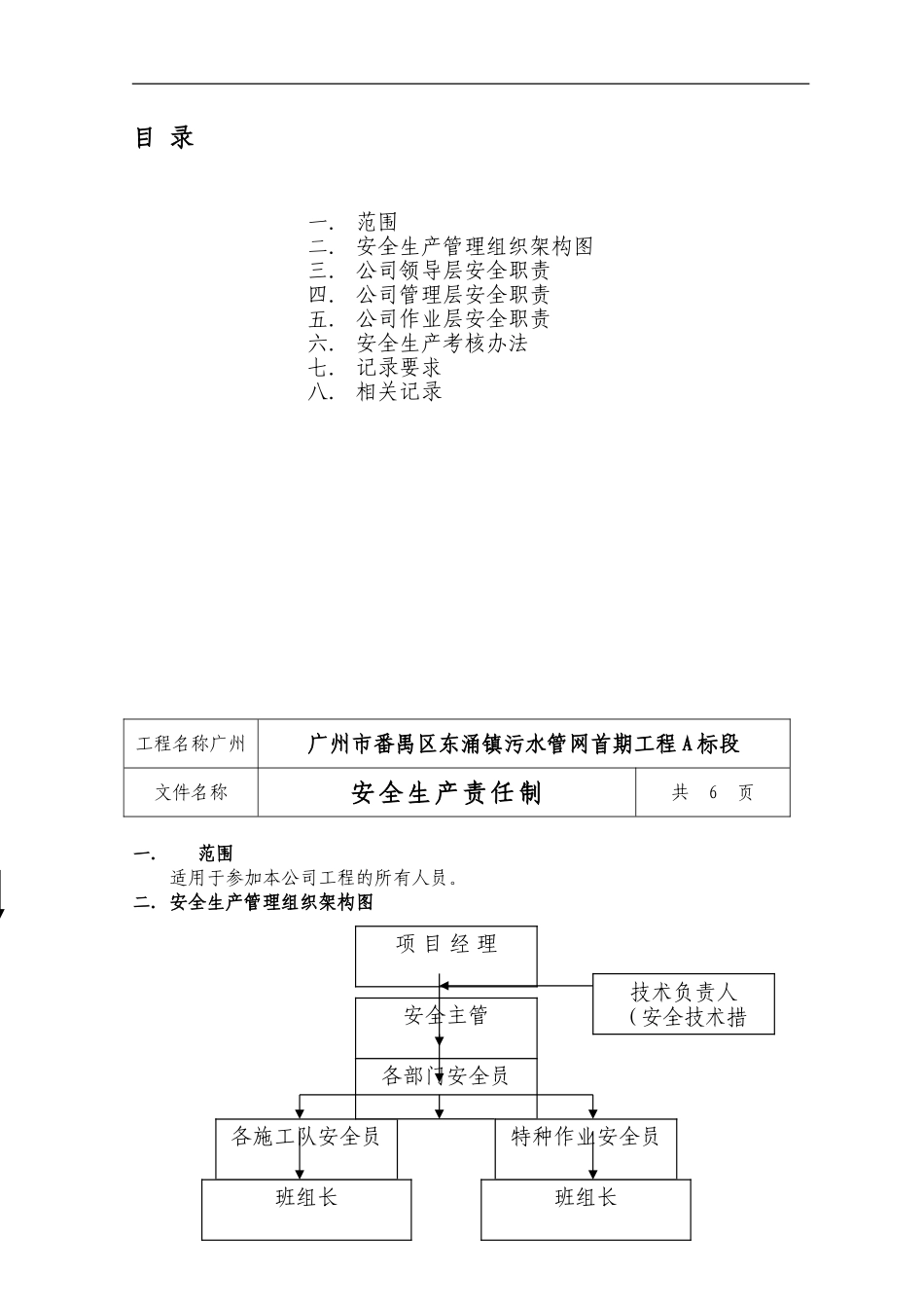 安全生产责任制及分解及考核办法._第1页
