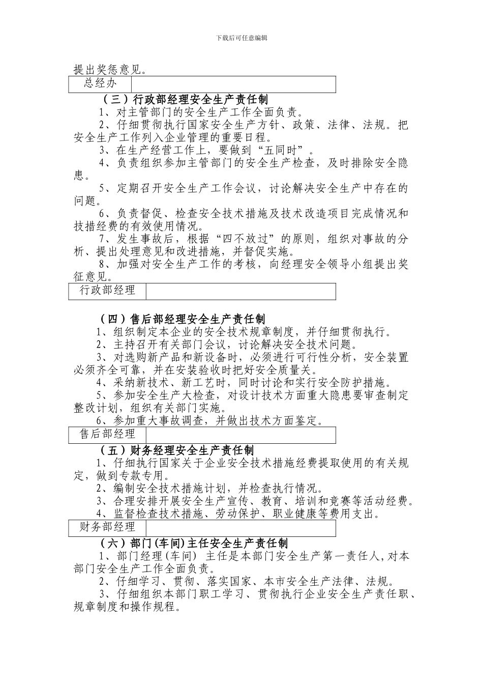安全生产责任制目录清单._第2页