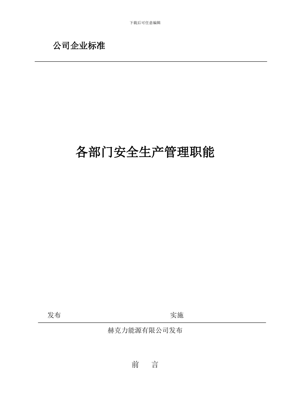 安全生产责任制文件及内容._第1页