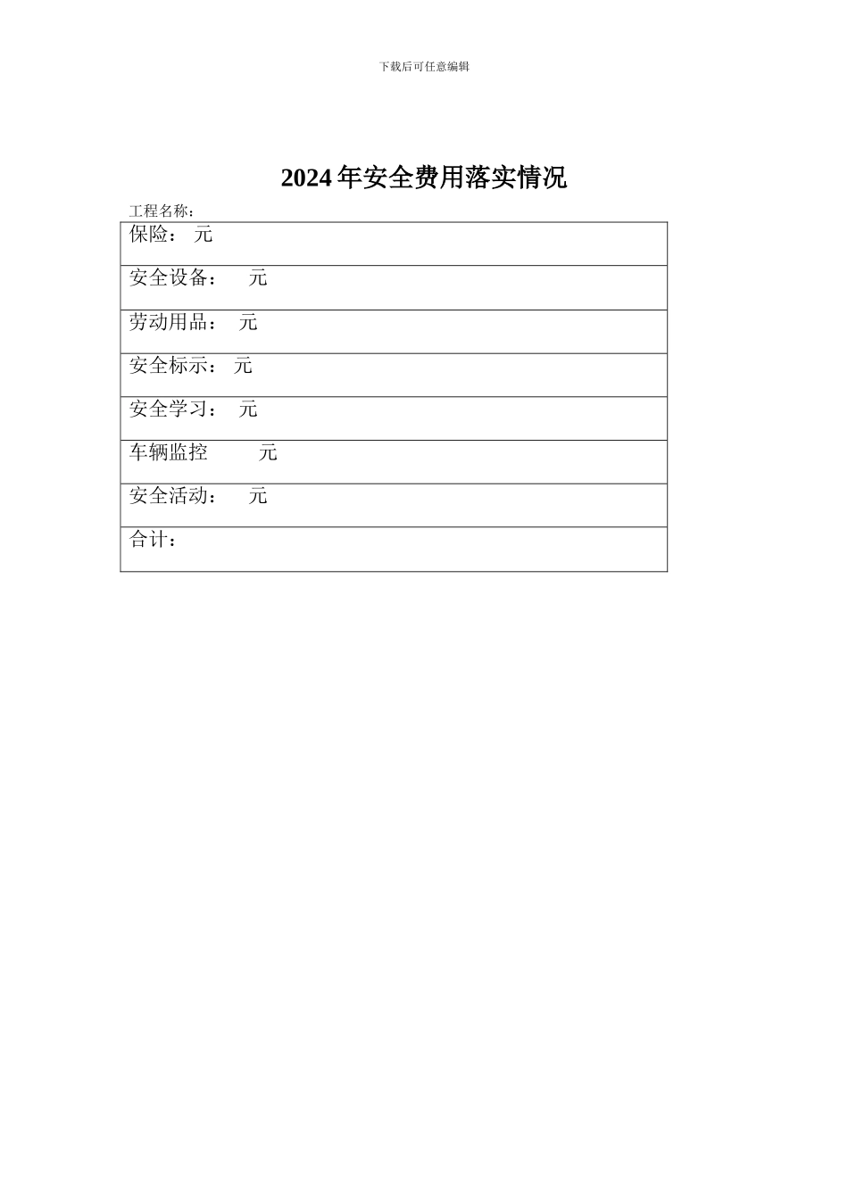 安全生产费用投入计划表111._第2页