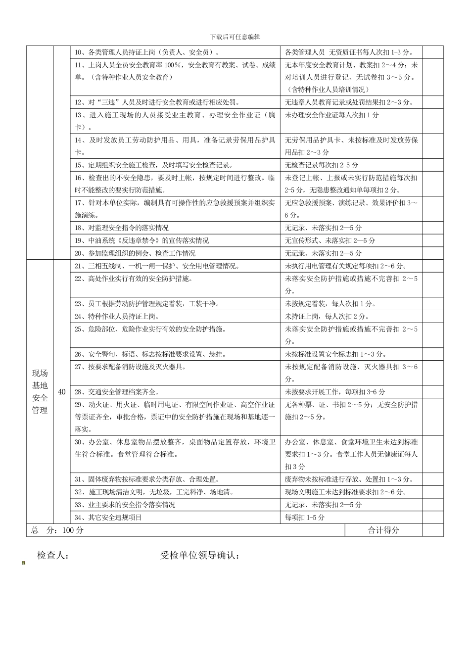 安全监理检查表0905初稿._第3页