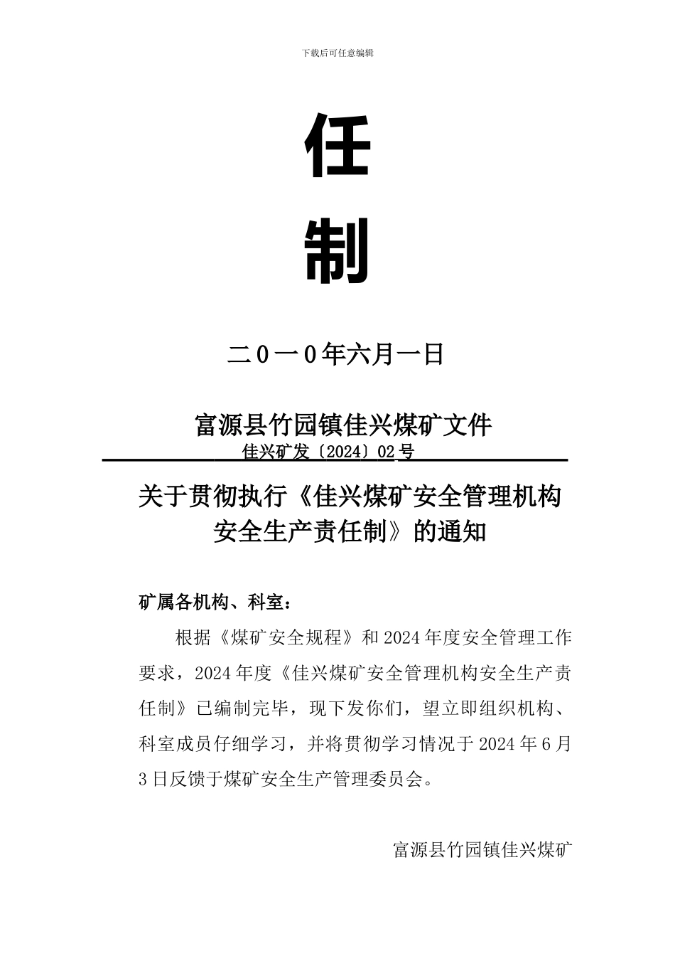 安全管理机构安全生产责任制._第2页