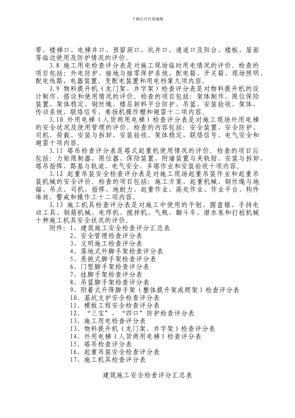 安全管理检查标准考评标准._第3页