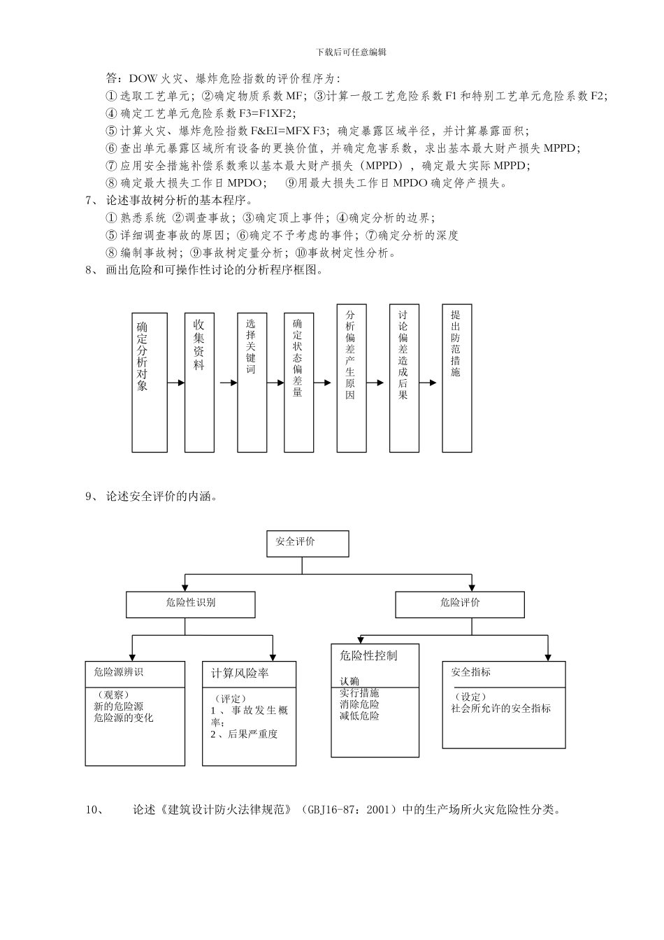 安全评价师考试部分参考论述题._第2页