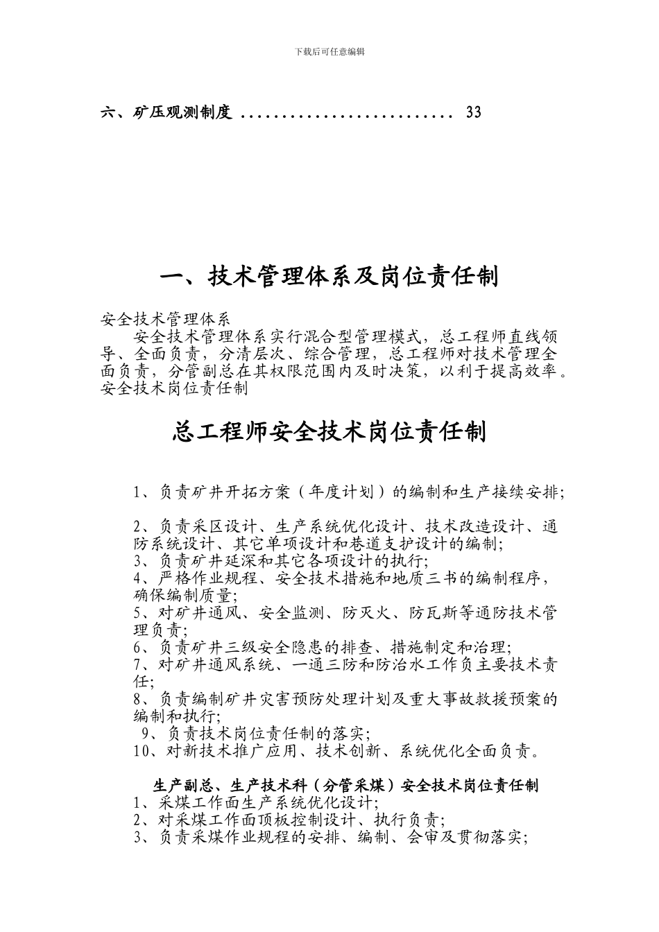 安全质量标准化掘进专业管理制度汇编_第2页
