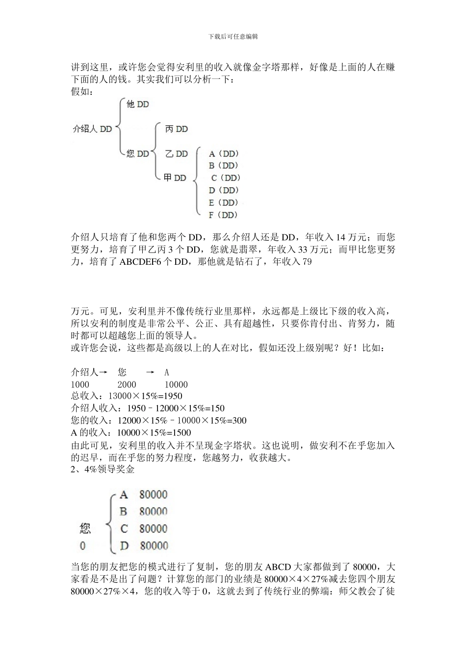 安利2024年最新完整版奖金制度_第3页