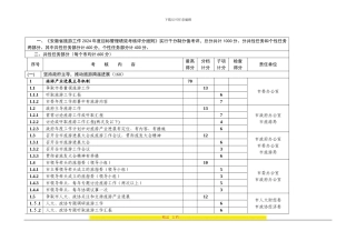 安徽省旅游工作2024年度目标管理绩效考核评分细则...