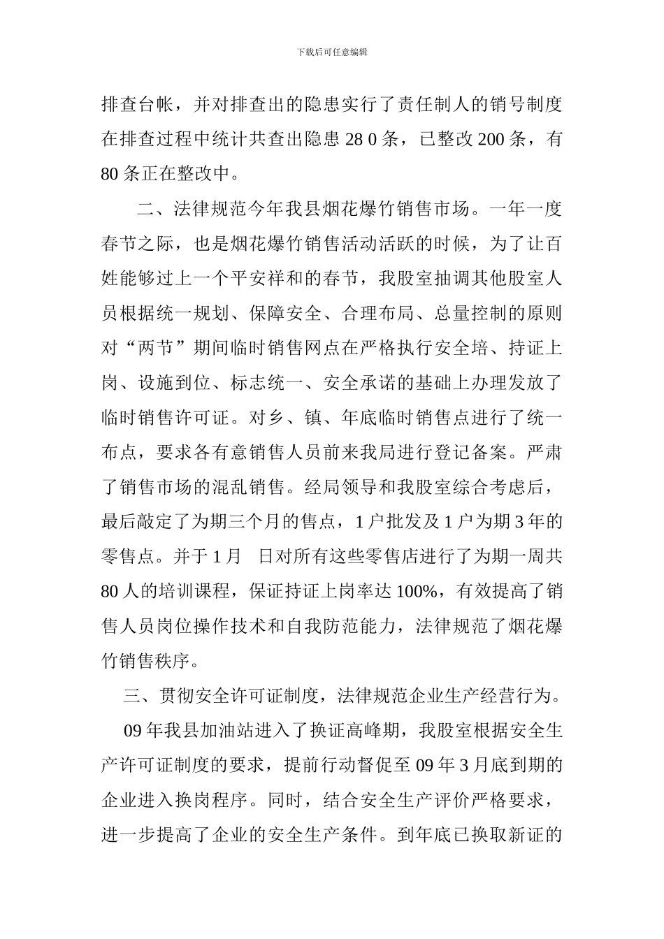 安监局危化股2024年度工作总结及2024年度工作计划_第2页