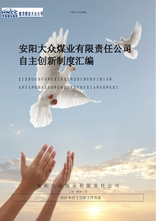 安阳大众公司2024年自主创新制度汇编