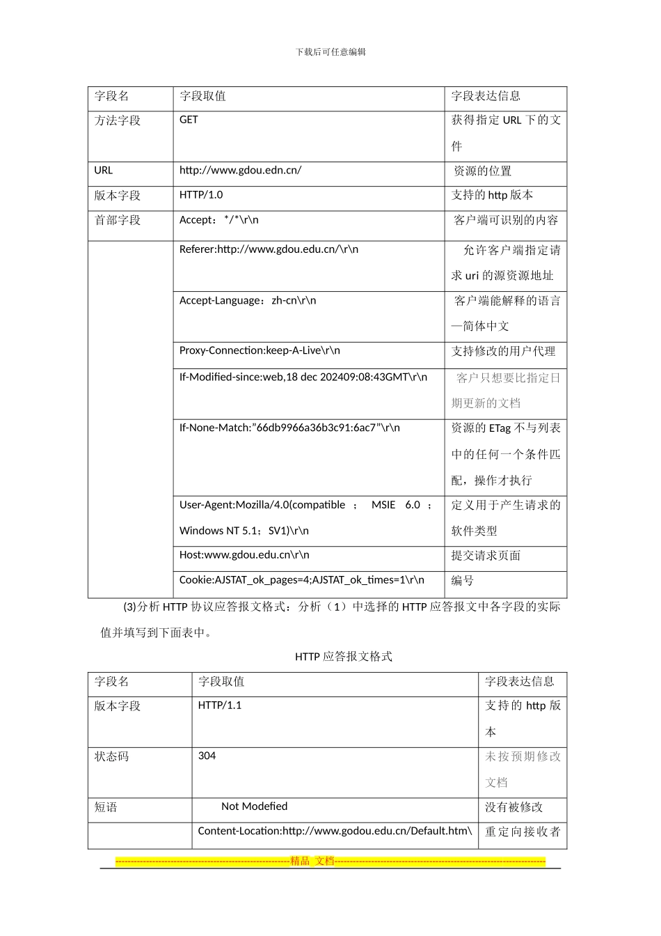 实习4------------------HTTP协议分析_第2页